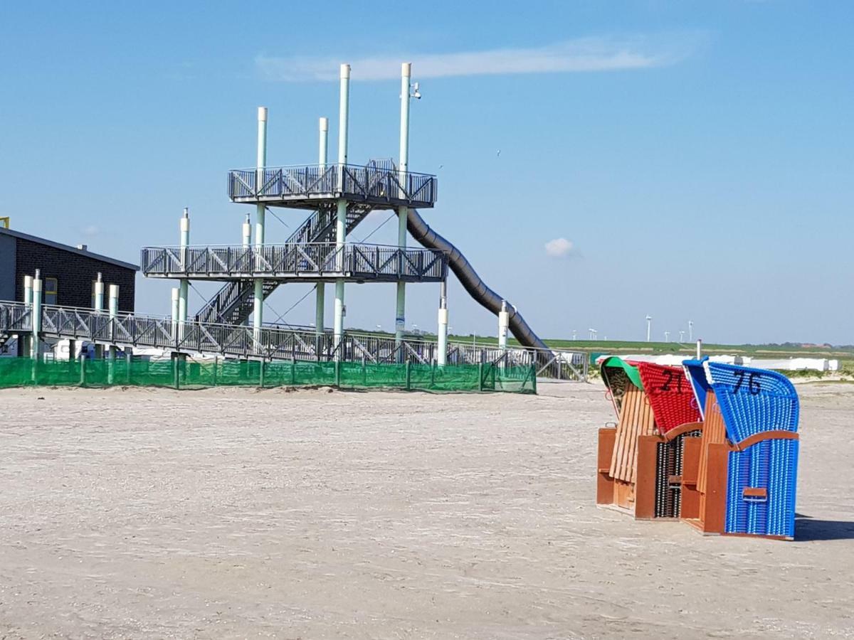 Kleine Mowe Ferienwohnung Dornumersiel Bagian luar foto